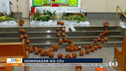 Fiéis participam de programação em homenagem a Nossa Senhora de Fátima