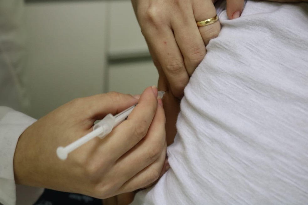 Dia D de vacinação contra gripe em Teresina e Picos. — Foto: José Marcelo/G1 PI
