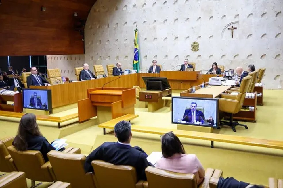 Em novembro de 2024, maioria dos ministros decidiu manter pena totalizando 8 anos e 10 meses contra Collor — Foto: Gustavo Moreno/STF