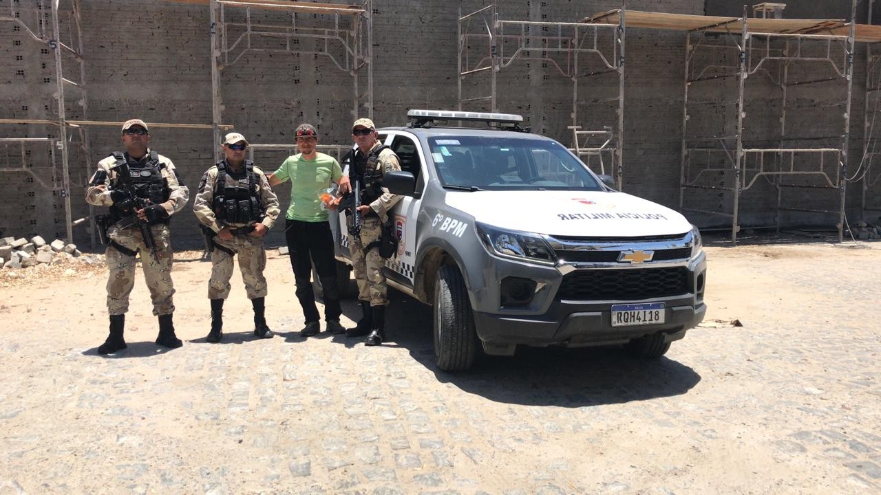 Parapentista tcheco cai na zona rural de Caicó e é resgatado pela Polícia Militar 