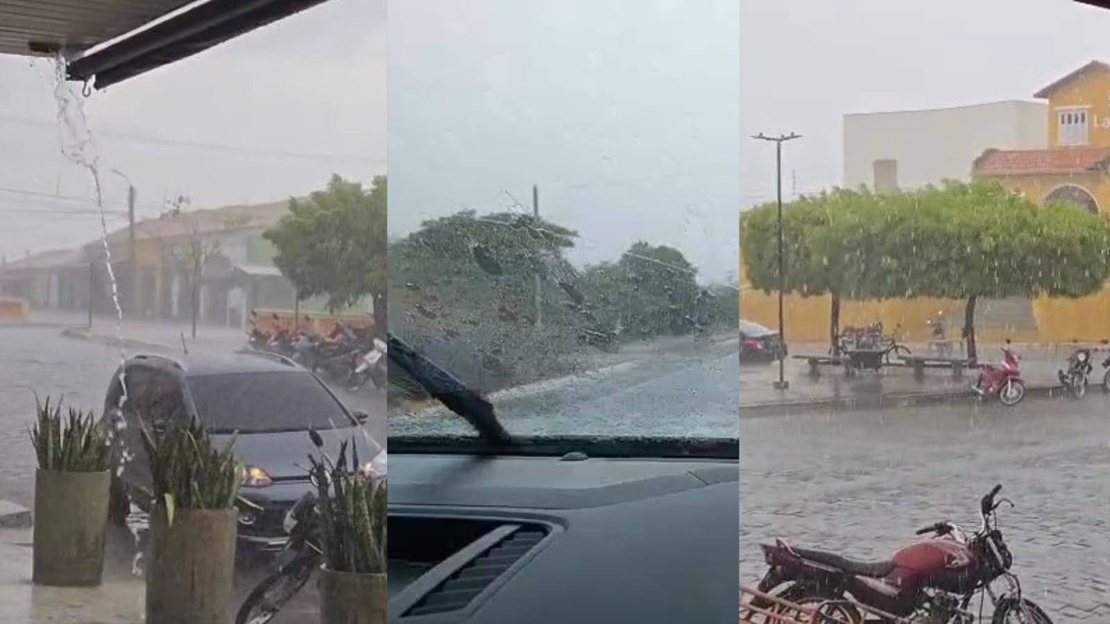 VÍDEO: Cidade no PI tem chuva forte após registrar maior temperatura do país e umidade de 10%