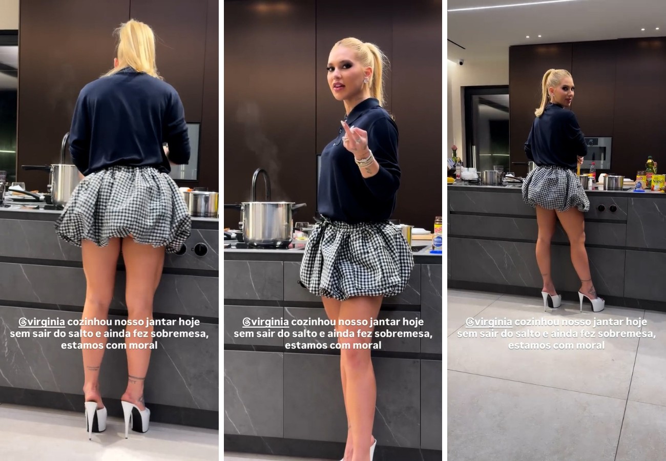 'Mereço o Tocantins inteiro', brinca Virginia ao compartilhar momento na cozinha