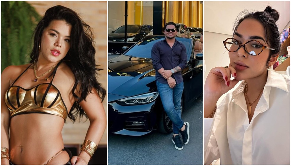 Alvos de buscas e apreensão pela Polícia Civil: influencer Victoria Paixão Barros, empresário Ruissian Ferreira Braga Ribeiro e a esteticista Juliana Lima do Nascimento — Foto: Reprodução/Instagram