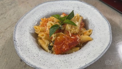 O Sabores do Campo traz receita de tomatinho no macarrão
