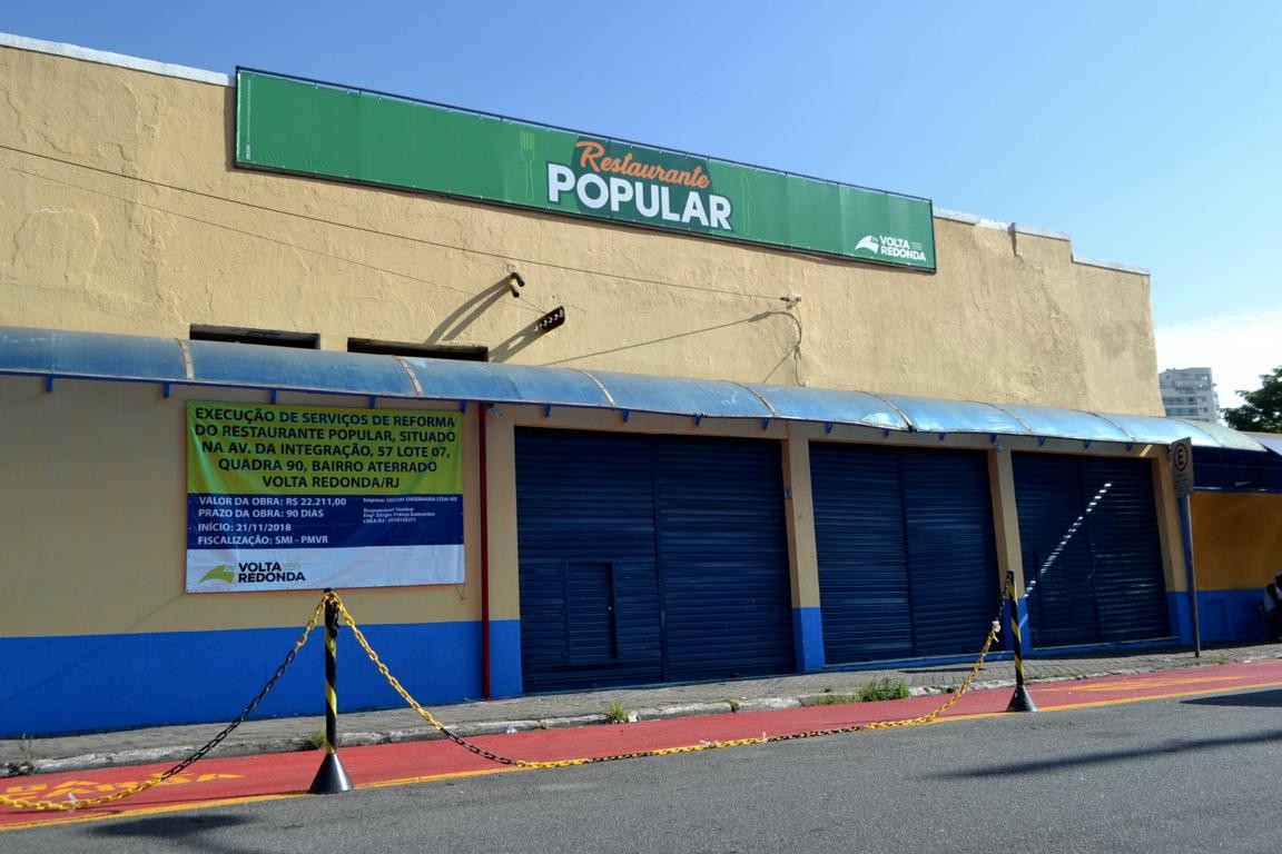 Refeições do Restaurante Popular de Volta Redonda serão distribuídas em local provisório