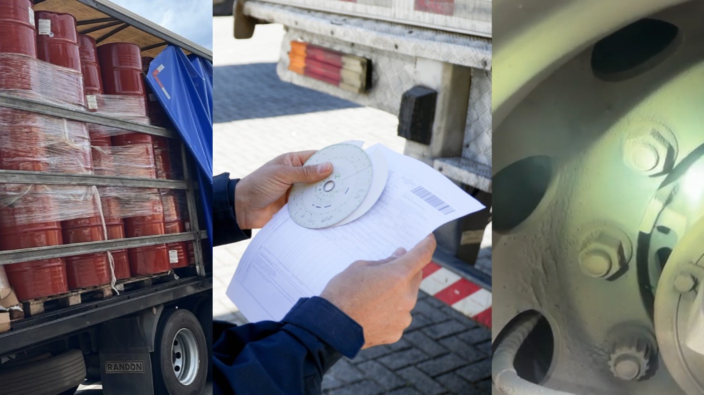 Carga sem proteção e motoristas sem descanso: PRF identifica irregularidades em mais da metade dos caminhões abordados no Paraná
