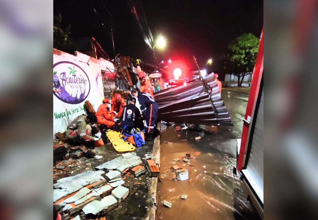 Telhado desaba sobre homem que dormia e mobiliza resgate em Araguaína