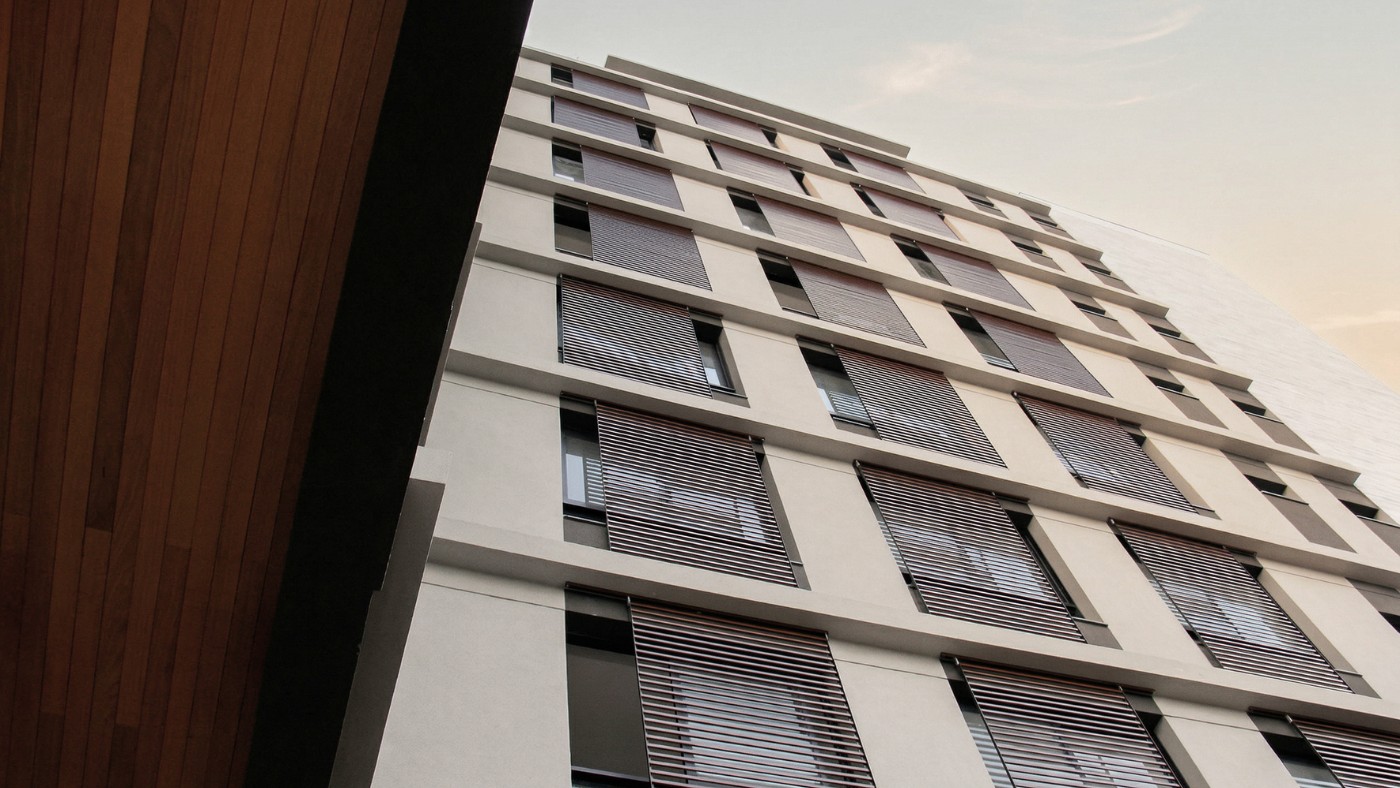 Detalhes da fachada do Eza Living. — Foto: Divulgação/Daniella Araujo.