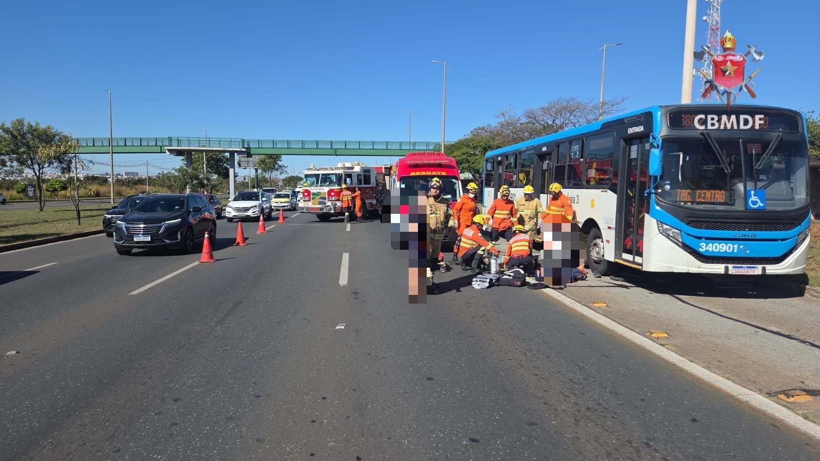 Ciclista de 49 anos morre atropelado por ônibus na EPTG, no DF