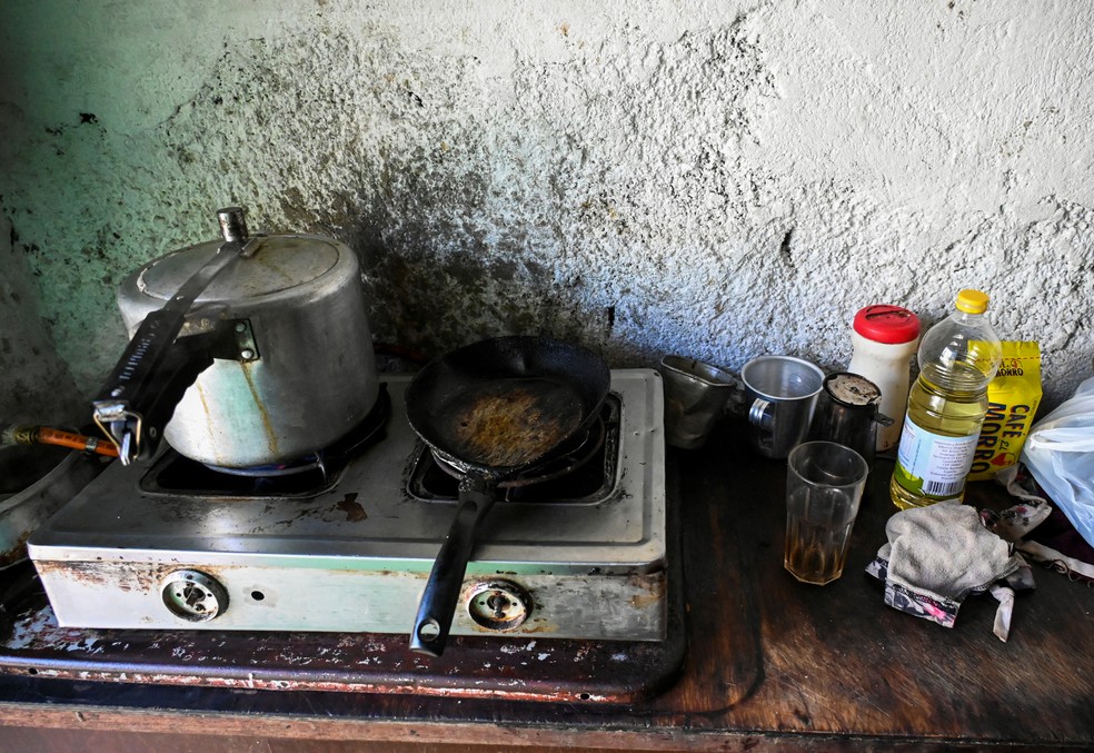 Em Cuba, cidadãos protestaram pela escassez de comida — Foto: Yamil Lage/AFP