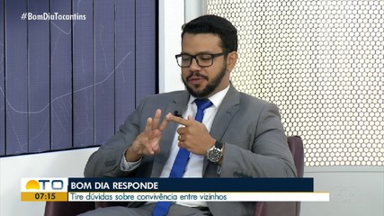 Advogado dá dicas de boa convivência entre vizinhos no Bom Dia Responde
