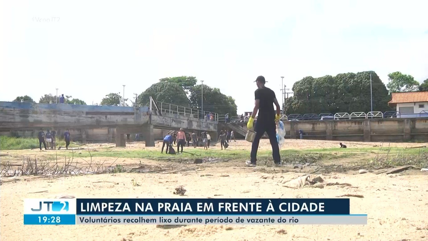 Mutirão reúne voluntários para limpar a Orla de Santarém e conscientizar sobre descarte de lixo