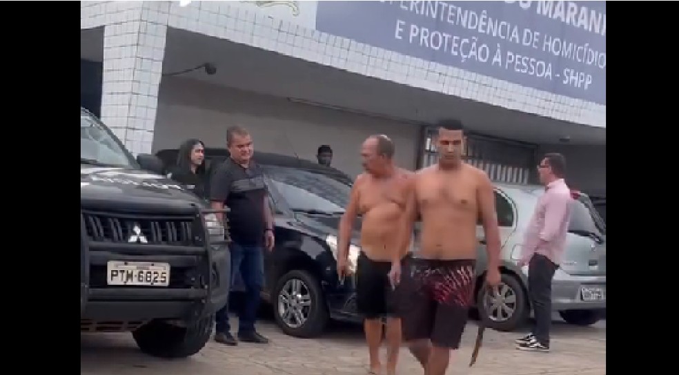 homem é ameaçado de morte em frente à Superintendência de Homicídios e Proteção à Pessoa em São Luís — Foto: Reprodução/Redes sociais