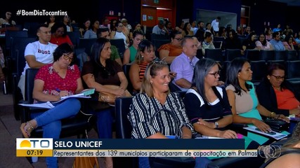 Representantes dos 139 municípios tocantinenses recebem capacitação sobre o Selo Unicef