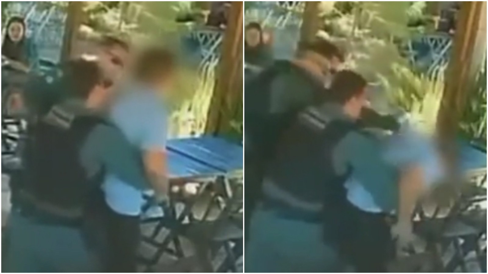 VÍDEO: Policial salva homem de engasgo em restaurante de Pentecoste