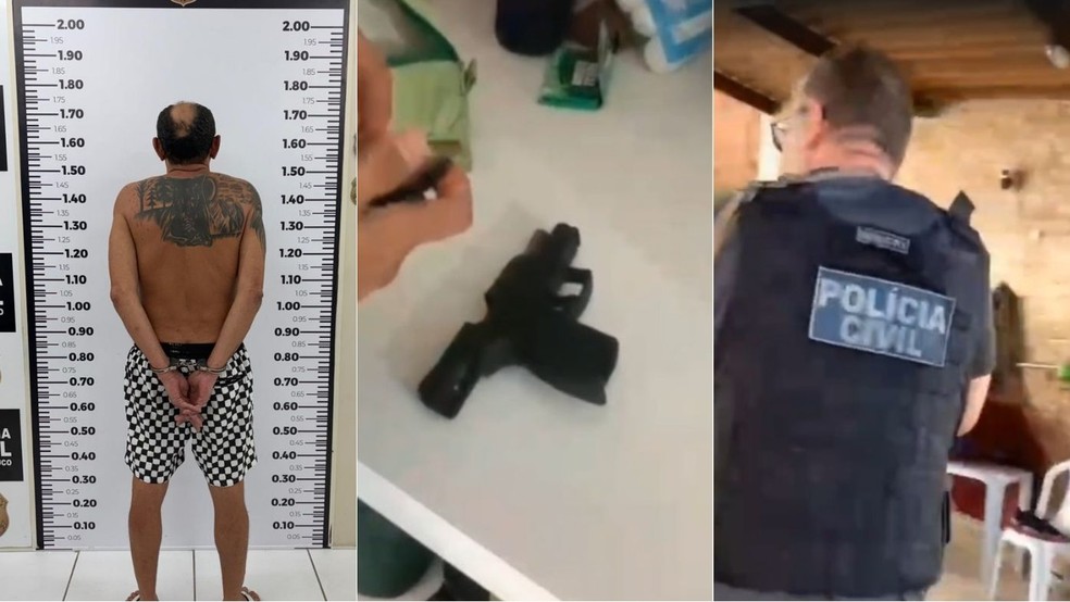 Suspeito de fazer parte de planejamento de atentado contra delegado foi preso em Pernambuco. — Foto: Reprodução