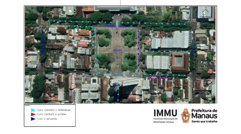 Confira o novo sentido na rua do Congresso — Foto: Divulgação