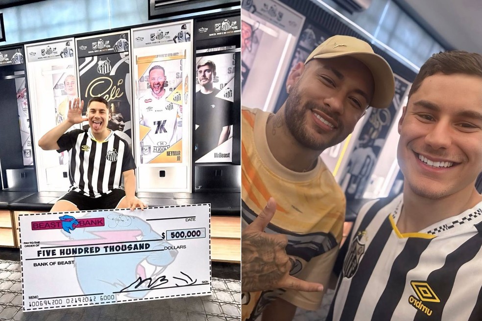 Higor Barbieri venceu duelo de futebol contra Neymar Jr. e ganhou U$ 500 mil &mdash; Foto: Redes sociais