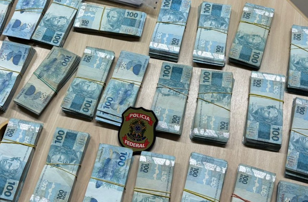 PF apreende R$ 250 mil com suspeitos de esquema de lavagem de dinheiro em São Luís — Foto: Divulgação/Polícia Federal