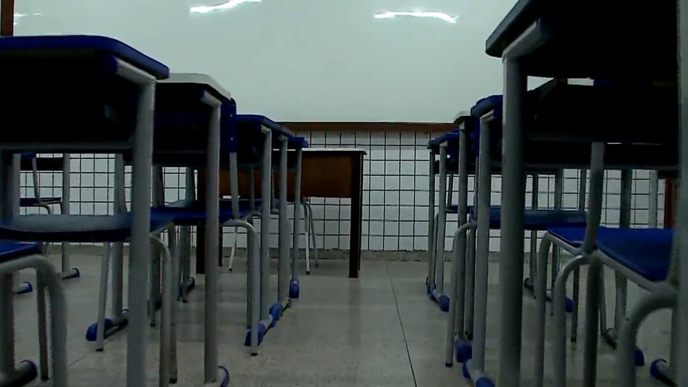 Caso aconteceu dentro de uma escola estadual em Alcântara (MA) — Foto: Reprodução/TV Mirante