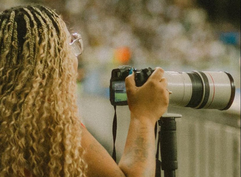 Fotógrafa denuncia racismo durante jogo na Arena Fonte Nova — Foto: Reprodução/redes sociais