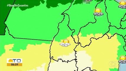 Confira a previsão do tempo em cidades do Tocantins nesta terça-feira (5)