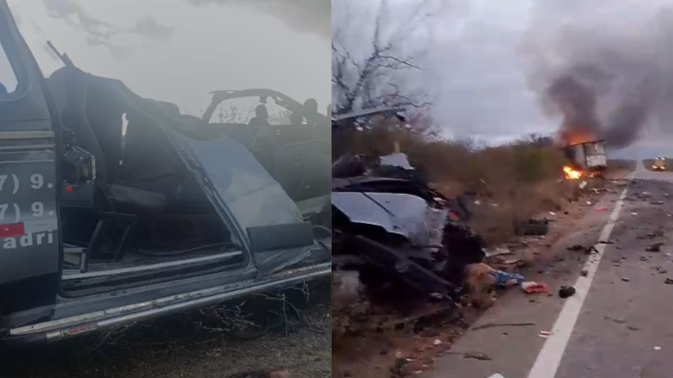 Acidente com van da Prefeitura de Petrolândia deixa pelo menos sete mortos na PE-360, no Sertão de PE
