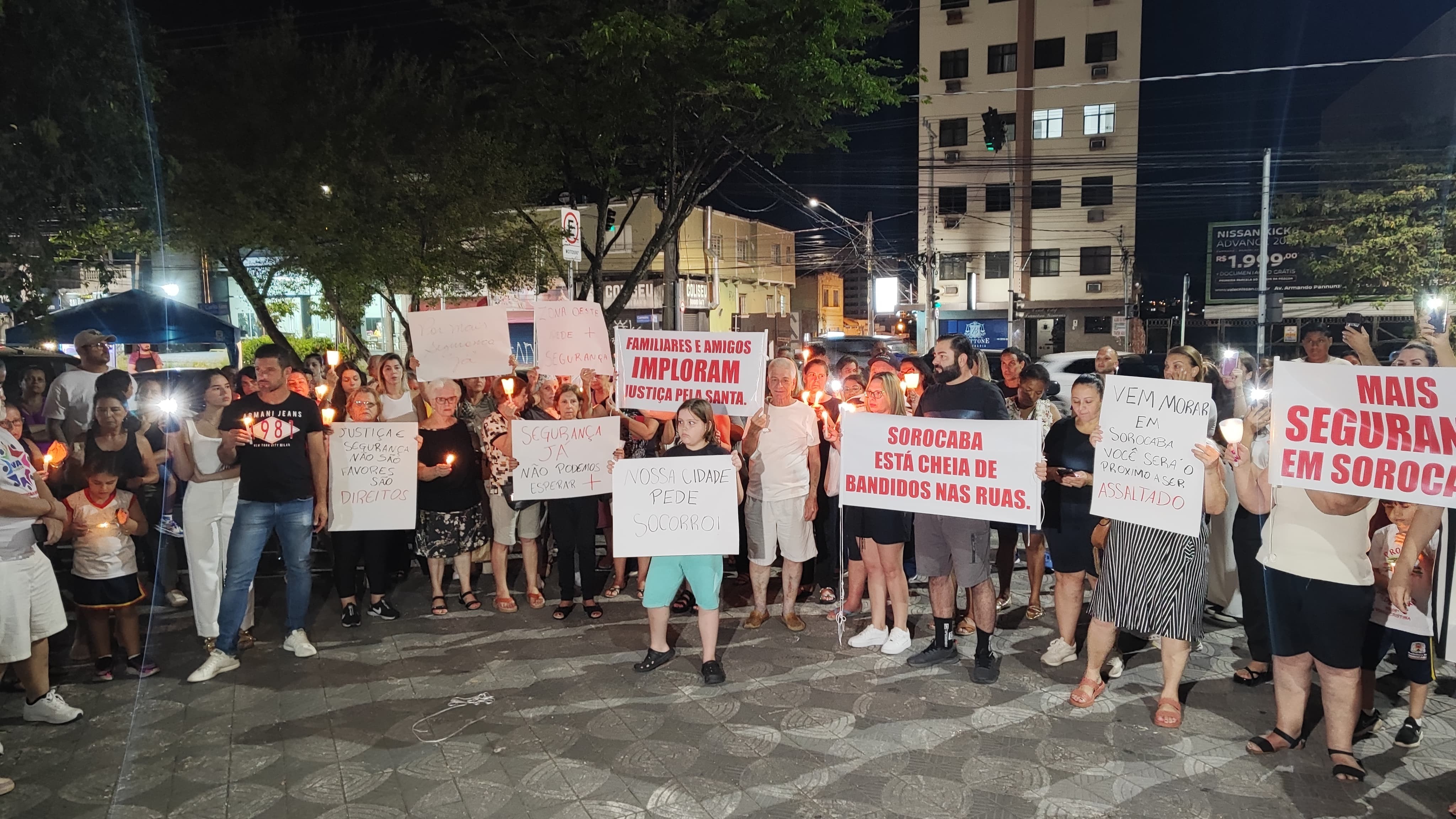 Grupo faz 'manifestação silenciosa' pedindo segurança para bairro onde idosa foi encontrada morta com sinais de violência em Sorocaba