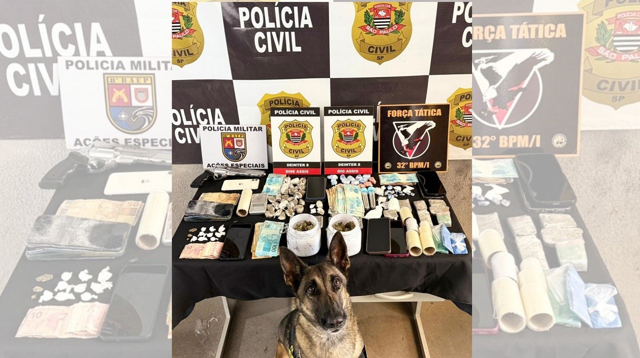 Operação prende seis suspeitos de monitorar a polícia para favorecer tráfico de drogas em Assis