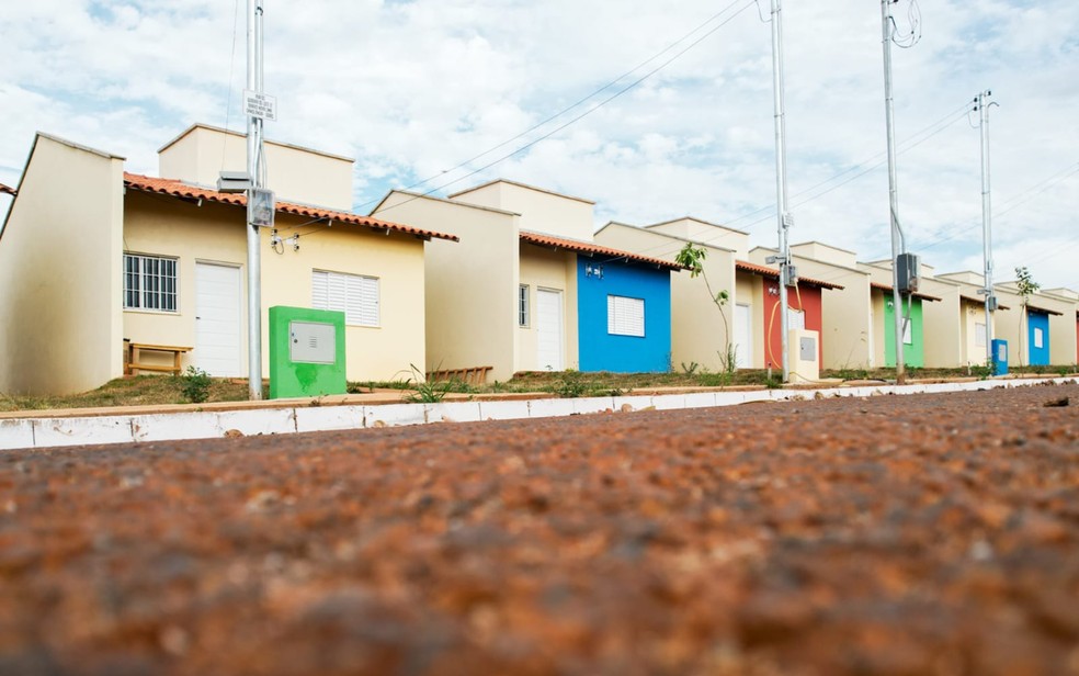 Casas do programa 'Pra Ter Onde Morar', em Goiás — Foto: Octacilio Queiroz/Governo de Goiás