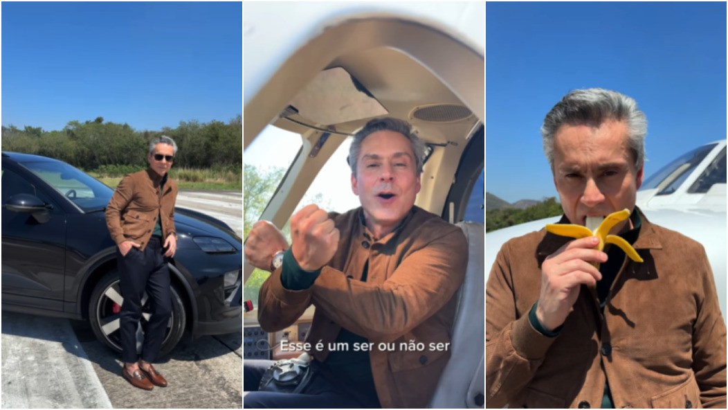 Alexandre Nero mostra bastidores da cena da banana de 'Vale Tudo'; assista vídeo