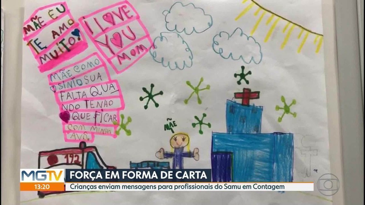 Profissionais do Samu de Contagem recebem cartas de incentivo durante  pandemia