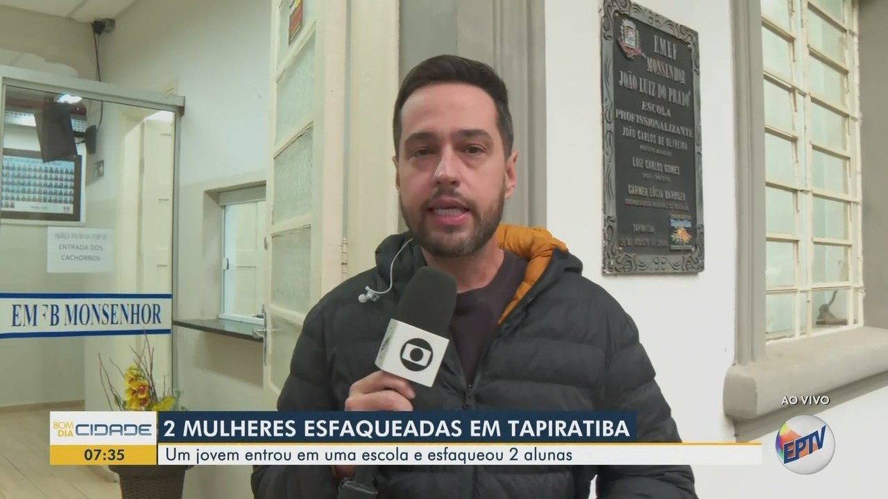 Jovem esfaqueia duas mulheres dentro de escola no interior de SP
