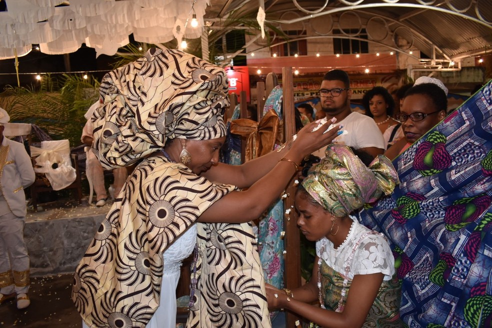 Festa do Bembé do Mercado, no recôncavo da Bahia — Foto: Georgenes Sampaio