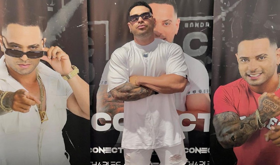 Cantor Diogo Silva, vocalista da banda Conect, foi baleado em Feira de Santana — Foto: Redes sociais