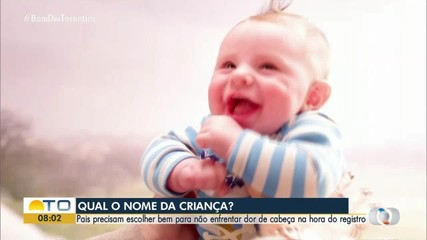 Titular de registro civil do cartório de Palmas explica regras sobre escolha de nomes