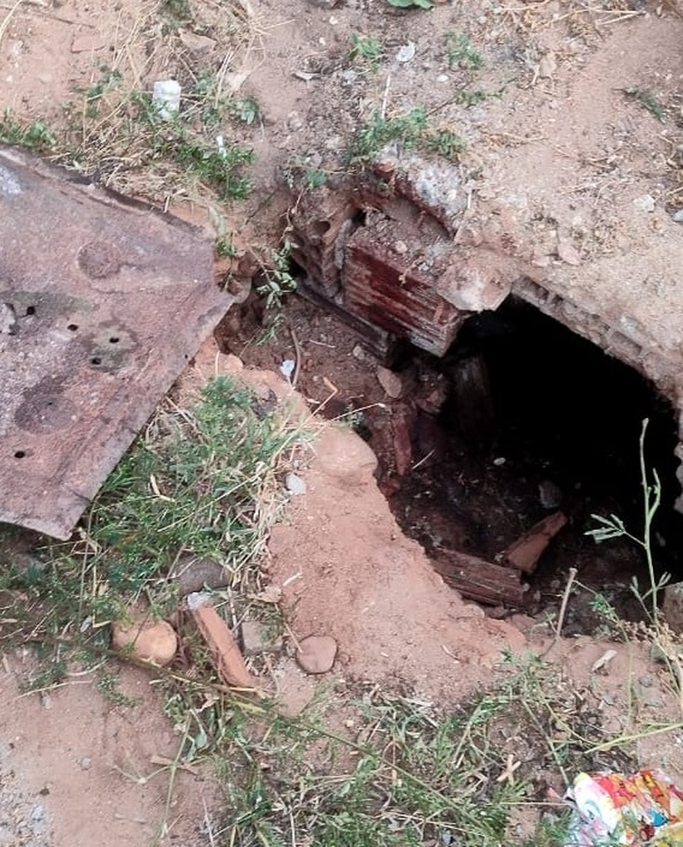 Mulher foi espancada e jogada em bueiro; ex-marido confessou o crime e foi preso — Foto: Foto: Cedida