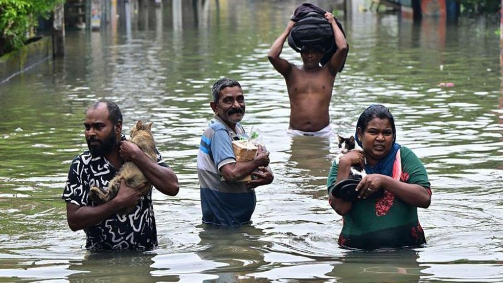 O governo do Sri Lanka declarou estado de emergência e pediu ajuda internacional — Foto: Getty Images