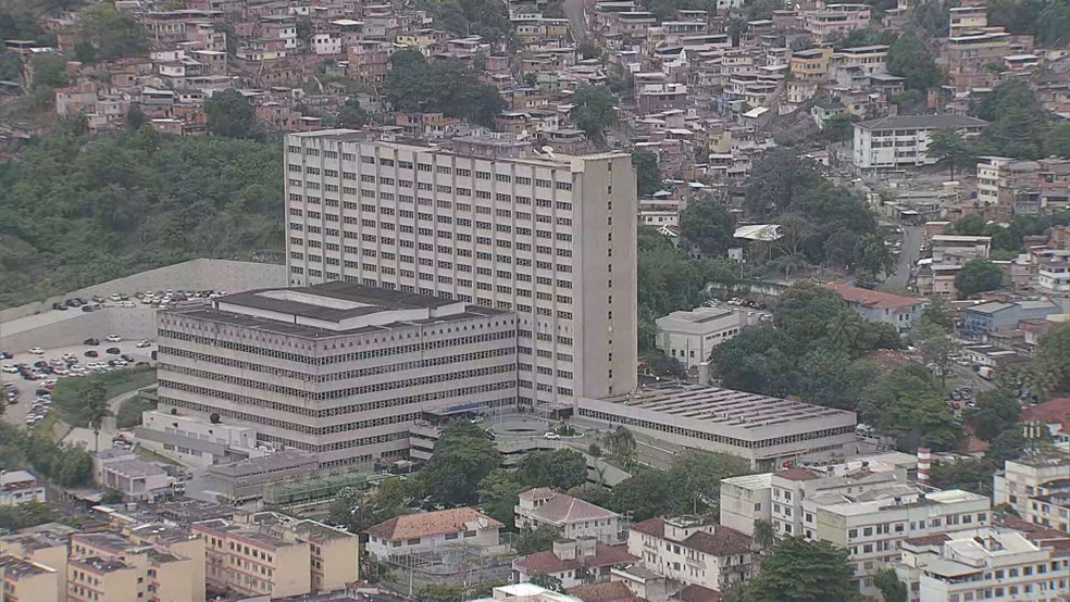 Hospital Marcílio Dias, no Lins de Vasconcelos, na Zona Norte do Rio de Janeiro — Foto: Reprodução/ TV Globo