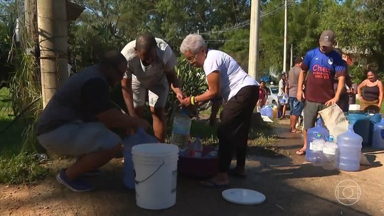 População sem água em Porto Alegre foge para interior e litoral - Programa: Jornal Nacional 