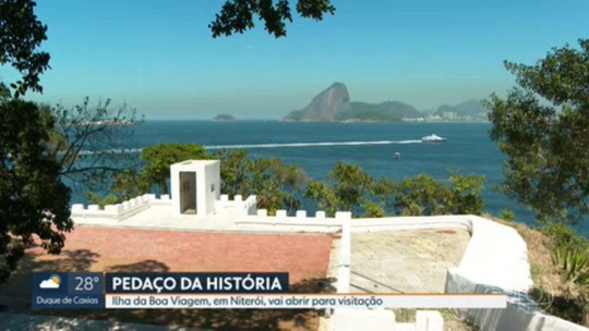 Ilha da Boa Viagem: com vista privilegiada do Rio e de Niterói, local tombado reabre para visitação após restauração - Programa: RJ1 