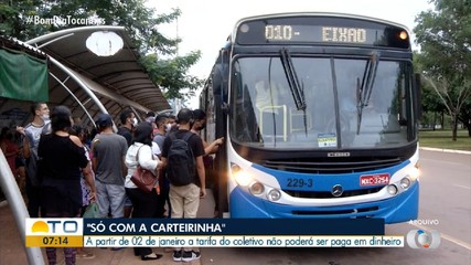 Transporte coletivo de Palmas não poderá mais ser pago em dinheiro a partir de quinta-feir