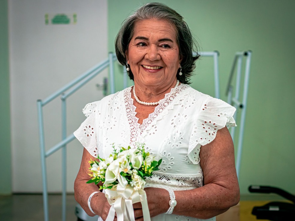 Maria Iracema sonhava em se casar com o companheiro — Foto: Gleison Luz/Fundhacre