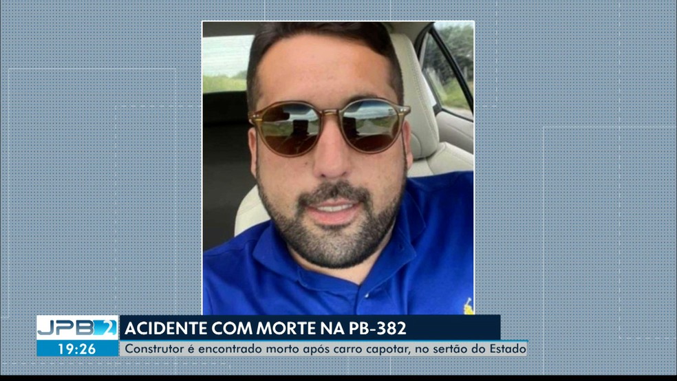 Acidente na PB-382 causa a morte de empresário paraibano. — Foto: Reprodução/TV Cabo Branco