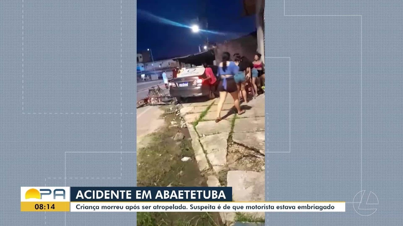 Criança morre atropelada em Abaetetuba; polícia do PA procura por motorista que fugiu 