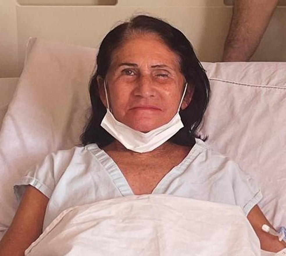Izabel Maria dos Santos Souza, de 63 anos, foi uma das pacientes que perdeu o olho após infecção no RN — Foto: Cedida