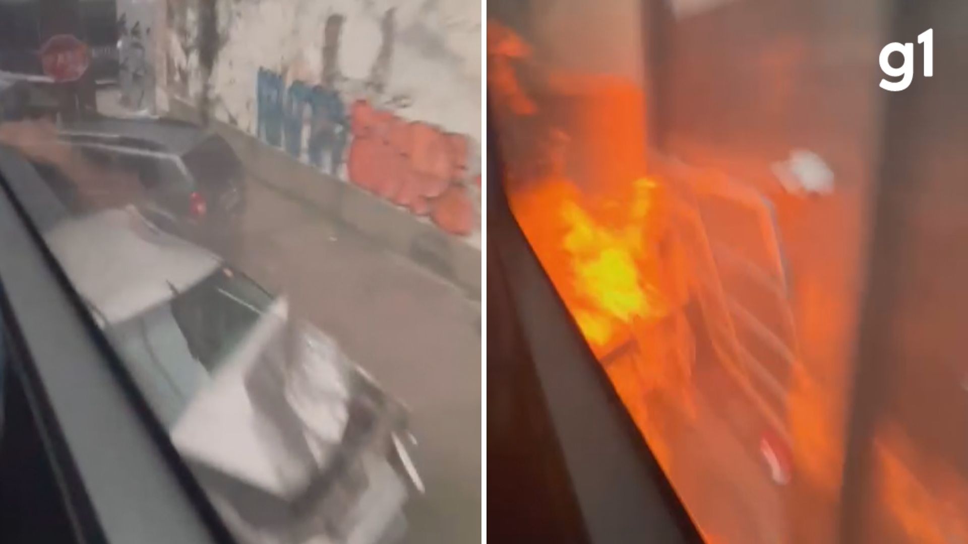 VÍDEO gravado de dentro de ônibus mostra momento em que veículo com estudantes pega fogo em Porto Alegre