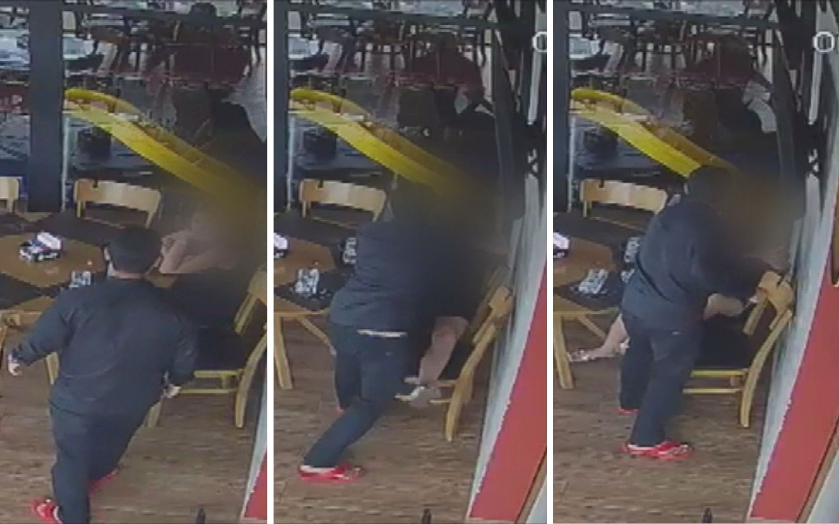 Ex é preso em bar após ser filmado tentando matar jovem a facadas em restaurante, diz polícia