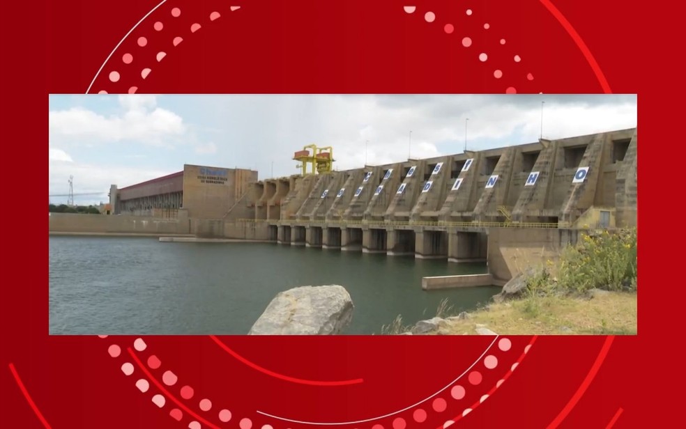 Vazão de hidrelétrica na Bahia é aumentada para auxiliar abastecimento em outros estados — Foto: Tv Bahia