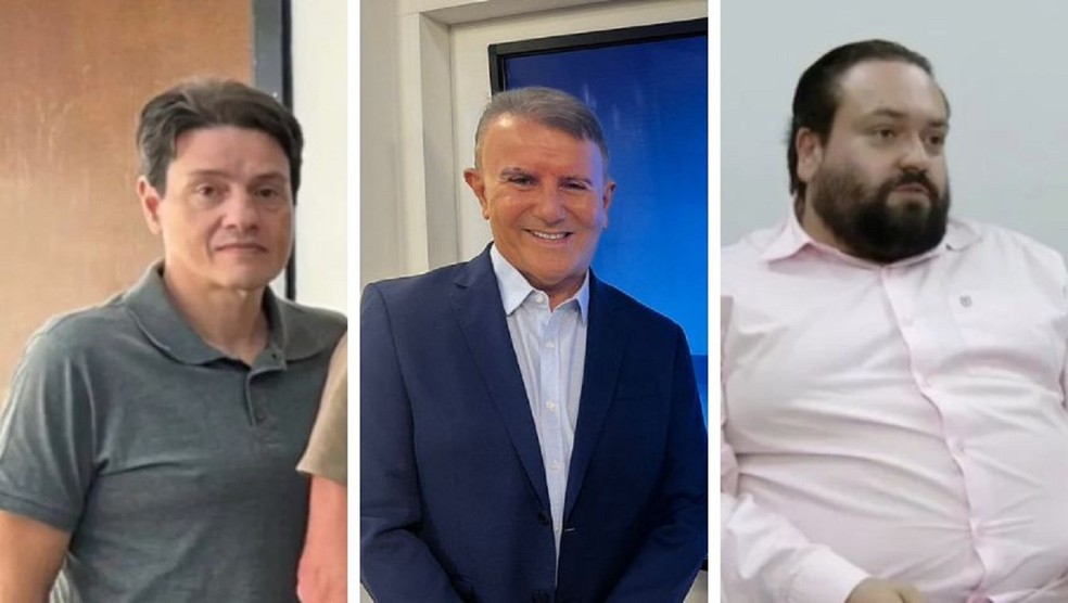 Policial civil Marco Augusto Velasco Nascimento Albernaz; prefeito Eduardo Siqueira Campos; advogado Antônio Ianowich Filho — Foto: Reprodução/TV Globo/Redes sociais e Vilma Nascimento/g1 Tocantins